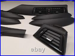 BMW 3 4 Series F30 F34 F36 F32 F82 Carbon Fiber LEATHER Interior Trim Set RHD