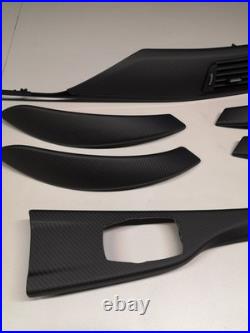 BMW 3 4 Series F30 F34 F36 F32 F82 Carbon Fiber LEATHER Interior Trim Set RHD