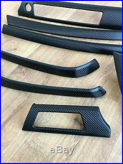 BMW 3 series E90/E91 Black Carbon Fiber Wrapped Interior Trim Set with CCC hole