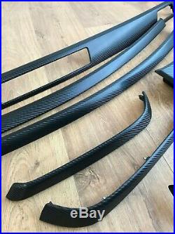 BMW 3 series E90/E91 Black Carbon Fiber Wrapped Interior Trim Set with CCC hole