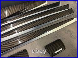 BMW 5 Series F10 F11 Gold CARBON Fiber Interior Trim Set LHD