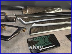 BMW 5 Series F10 F11 Gold CARBON Fiber Interior Trim Set LHD