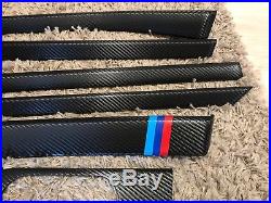 BMW 5 series e39 Black Carbon Fiber Wrapped Interior Trim Set with ///M color