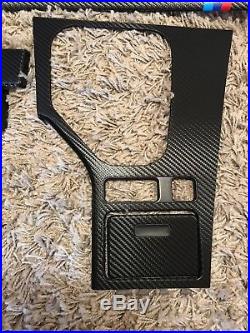 BMW 5 series e39 Black Carbon Fiber Wrapped Interior Trim Set with ///M color