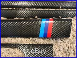 BMW 5 series e39 Black Carbon Fiber Wrapped Interior Trim Set with ///M color