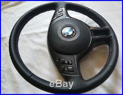 BMW E39 E46 X5 New Sport Perforated Leather ///M Stitch Carbon Steering Wheel