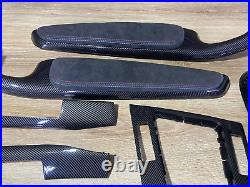 BMW E46 Carbon fiber Interior Trim Set Alcantara TRI COLOR PADS M3 COUPE