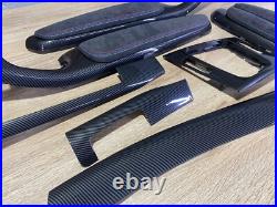 BMW E46 Carbon fiber Interior Trim Set Alcantara TRI COLOR PADS M3 COUPE