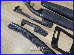 BMW E46 Carbon fiber Interior Trim Set Alcantara TRI COLOR PADS M3 COUPE