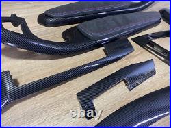 BMW E46 Carbon fiber Interior Trim Set Alcantara TRI COLOR PADS M3 COUPE