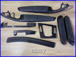 BMW E46 Carbon fiber Interior Trim Set Alcantara TRI COLOR PADS M3 COUPE