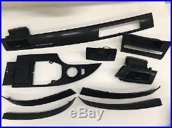 BMW E60 E61 M5 5-SERIES Black 4D Carbon Fibre Vinyl Interior Trim Dash Set GRADE