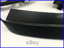 BMW E60 E61 M5 5-SERIES Black 4D Carbon Fibre Vinyl Interior Trim Dash Set GRADE