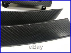 BMW E60 E61 M5 5-SERIES Black 4D Carbon Fibre Vinyl Interior Trim Dash Set GRADE