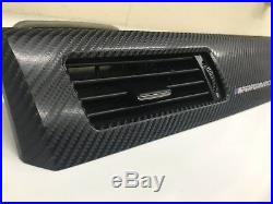 BMW E60 E61 M5 5-SERIES Black 4D Carbon Fibre Vinyl Interior Trim Dash Set GRADE