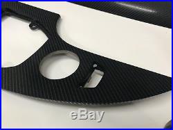 BMW E60 E61 M5 5-SERIES Black 4D Carbon Fibre Vinyl Interior Trim Dash Set GRADE