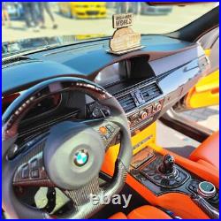 BMW E60 E61 M5 V10 Carbon Fiber Interior Trims Set Carbon Skinning Service