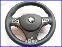 BMW E87 E90 M3 X1 ///M Steering Wheel Perforated Leather Carbon M Stitch Airbag