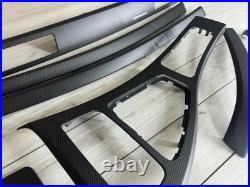 BMW E90 E91 M performance Interior Trim SET MATTE CARBON FIBER LHD NON IDRIVE