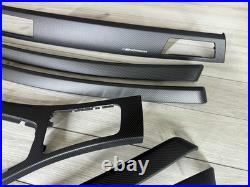 BMW E90 E91 M performance Interior Trim SET MATTE CARBON FIBER LHD NON IDRIVE