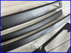 BMW E90 E91 M performance Interior Trim SET MATTE CARBON FIBER LHD NON IDRIVE