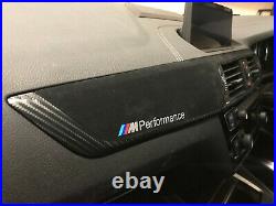 BMW F20 LCI Performance Black Alcantara Carbon Fibre Interior Trim Dash Set 140i