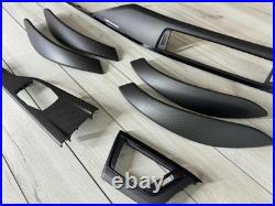 BMW F30 F31 F32 F34 F35 F36 Matte Carbon fiber Interior trim parts SET RHD