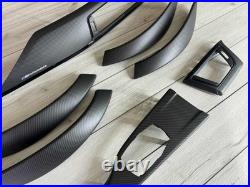 BMW F30 F31 F32 F34 F35 F36 Matte Carbon fiber Interior trim parts SET RHD