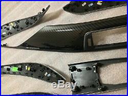 BMW F30/F31/F34/F35 M Performance Carbon Fibre Interior Trim Dash Set of 7 RHD