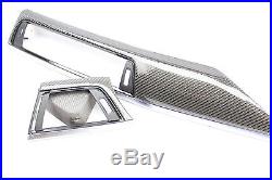 BMW F30 F32 F34 F36 Carbon Fiber Interior Dash Trim w silver accent SEDAN COUPE