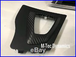 BMW F30 F80 M3 Black 3D Carbon Fibre Silver Interior Trim Dash Console Set Auto