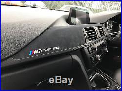 BMW F30 F80 M3 Performance Black Alcantara Carbon Fibre Interior Trim Dash Set