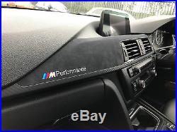 BMW F30 F80 M3 Performance Black Alcantara Carbon Fibre Interior Trim Dash Set 1