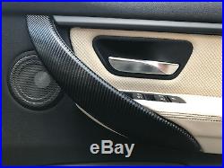 BMW F32 F82 M4 4-Series Black 4D Carbon Fibre Interior Trim Dash Console Set #3