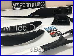BMW F32 F82 M4 Performance Black Alcantara Carbon Fibre Interior Trim Dash Set 1