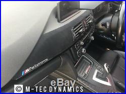 BMW F33 F83 M4 Performance Black Alcantara Carbon Fibre Interior Trim Dash Set