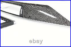 BMW F80 M3 HONEYCOMB Carbon Fiber Interior Dash Trim w silver accent