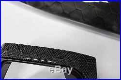 BMW F80 M3 HONEYCOMB Carbon Fiber Interior Dash Trim w silver accent