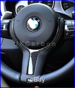 BMW M Sport REAL Carbon Fibre Steering Wheel Trim 1 2 3 4 5 6 Series X5 X6