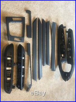 BMW e46 330 330i Coupe Vvivid Wrapped Black Carbon Fiber Interior Trim Set (OEM)