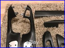 BMW e46 Coupe/Convertible Black Carbon Fiber Wrapped Interior Trim Set