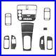 Black Carbon Fiber Full Kits Interior Trim Set For Honda Civic 2003-2005