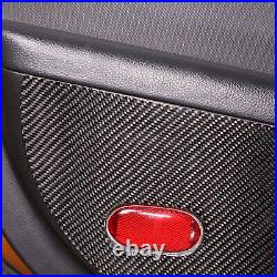 Black Carbon Fiber Interior Door Panel Trim Anti Kick For Nissan 350Z 2003-2006