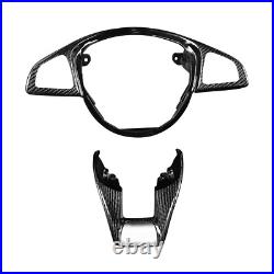 Black Carbon Fiber Steering Wheel Trim For Mercedes-Benz AMG W176 A45 W205 C63 Black Carbon Fiber Steering Wheel Trim For Mercedes-Benz AMG W176 A45 W205 C63