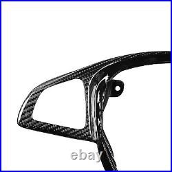 Black Carbon Fiber Steering Wheel Trim For Mercedes-Benz AMG W176 A45 W205 C63 Black Carbon Fiber Steering Wheel Trim For Mercedes-Benz AMG W176 A45 W205 C63