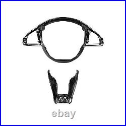 Black Carbon Fiber Steering Wheel Trim For Mercedes-Benz AMG W176 A45 W205 C63 Black Carbon Fiber Steering Wheel Trim For Mercedes-Benz AMG W176 A45 W205 C63