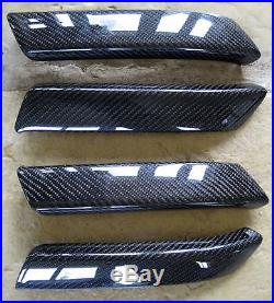 Black Carbon Fibre interior DOOR HANDLE PULL KIT for Range Rover SPORT 2005-2009
