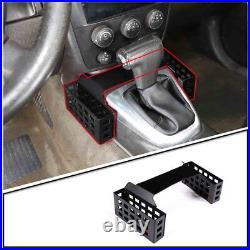 Black Interior Gear Shift Storage Box Two Baskets Trim For Hummer H3 05-07