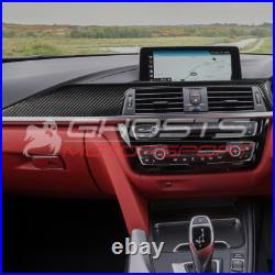 Bmw 3 4 Series F30 F32 Real Carbon Fibre Interior Dashoard Dash Trim Cover Rhd