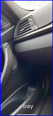 Bmw 3 Series F30 F31 Carbon Fibre Interior Air Vent Trims Rhd 320 325 330 335
